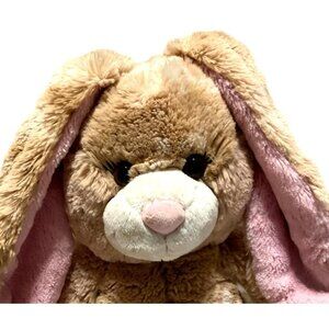 Build A Bear Bunny Rabbit Stuffed Animal Plush Tan Pink Ears 14" Tall